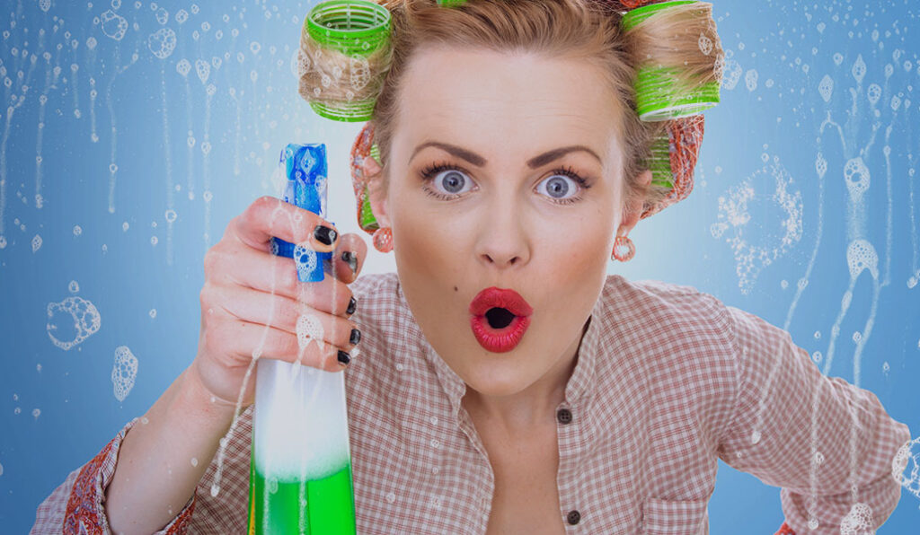 Joker-Clean Fachkraft bei der täglichen Reinigung eines gewerblichen Objekts in Bonn